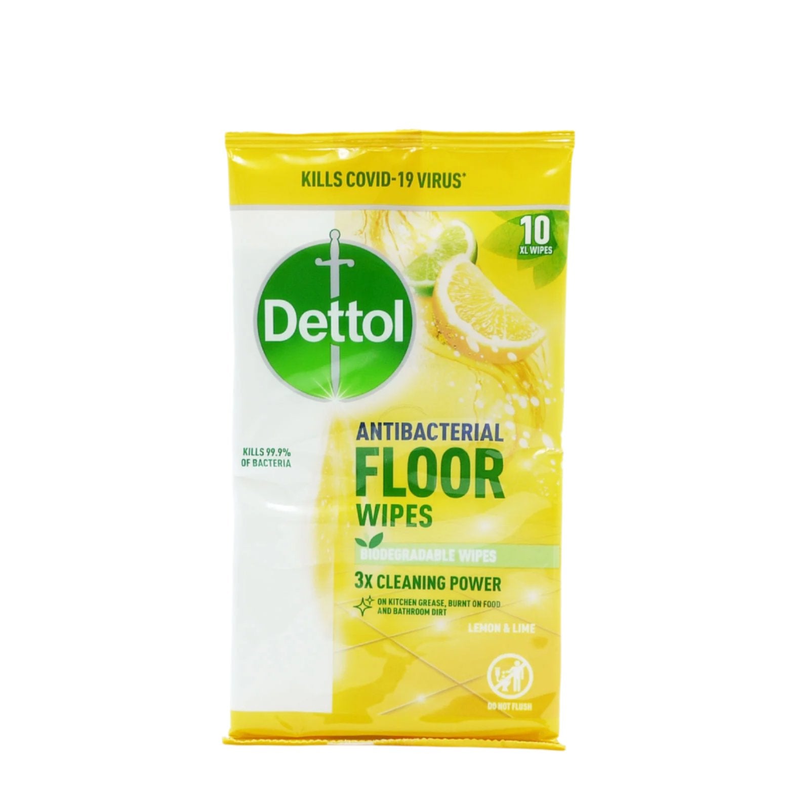 Dettol Antibacterial Floor Wipes Lemon 10 XL Wipes | Affordable & Durable - Product Image Dettol Antibacterial Floor Wipes Lemon 10 XL Wipes | Affordable & Durable - Product Image